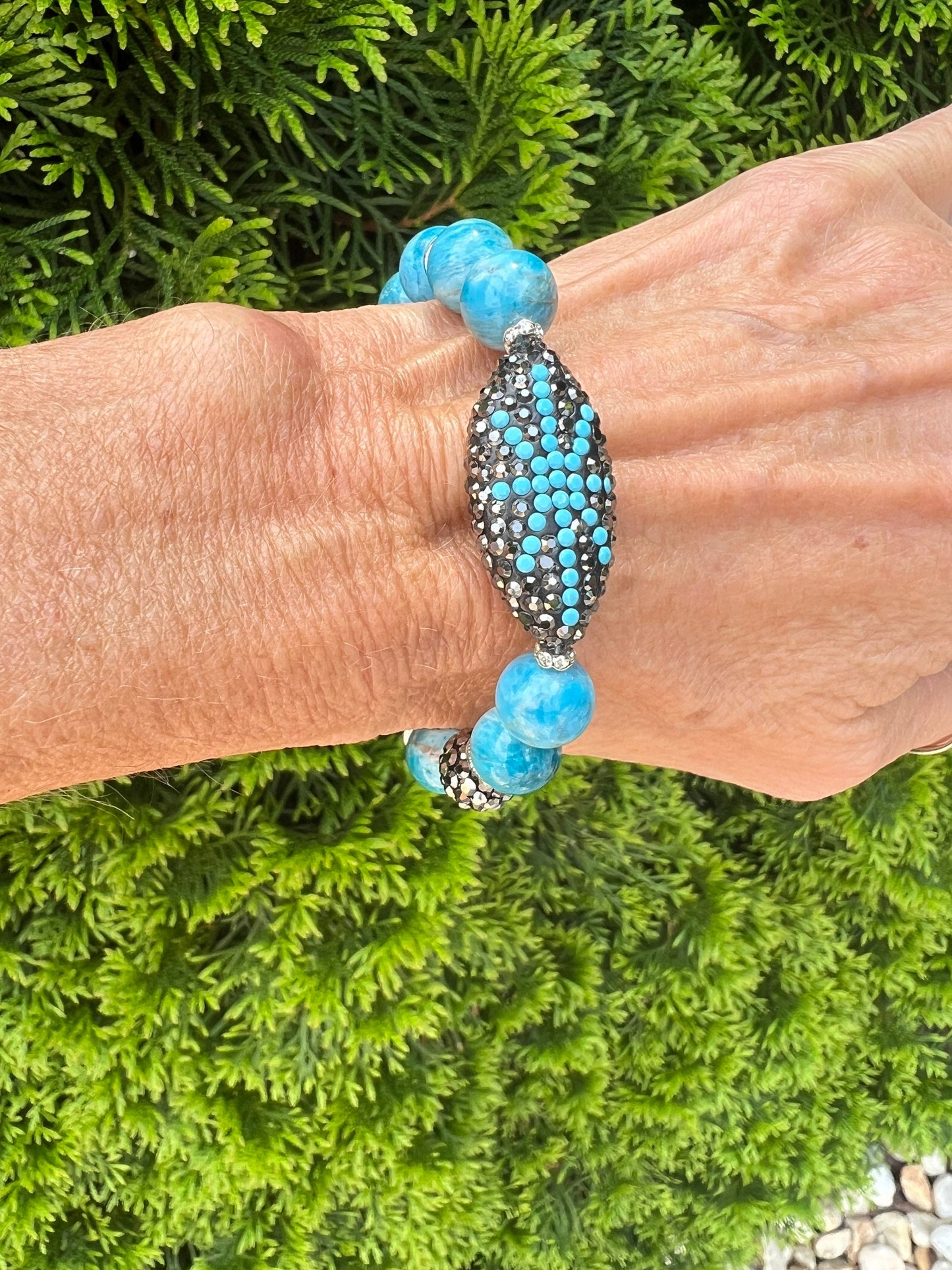 Brazilian Blue Apatite Bracelet