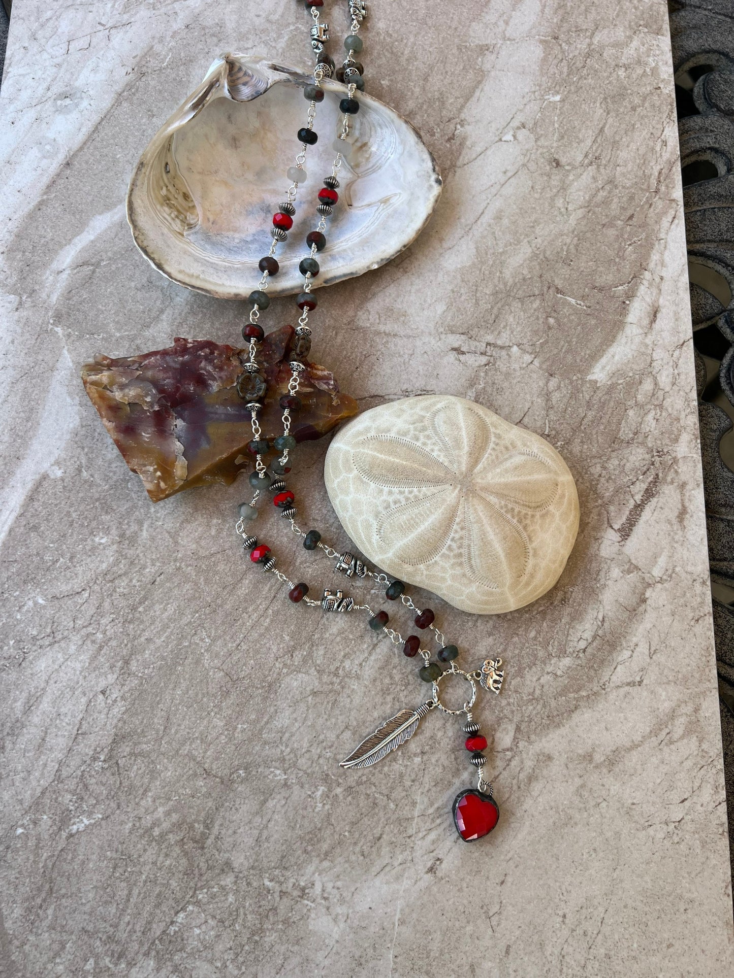 Heartfelt Bloodstone Necklace