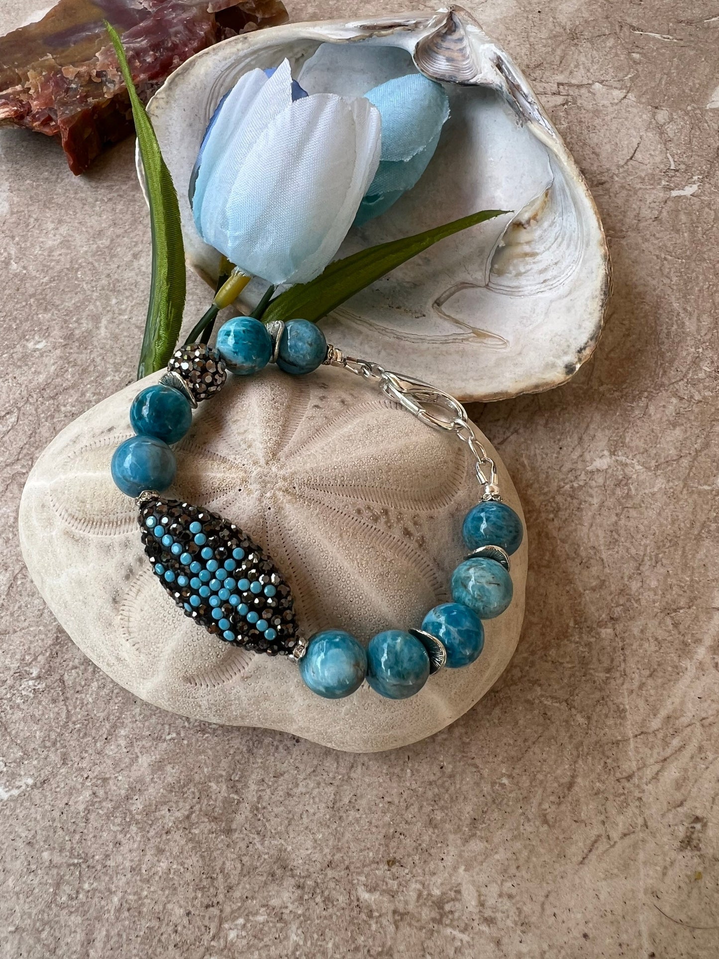 Brazilian Blue Apatite Bracelet