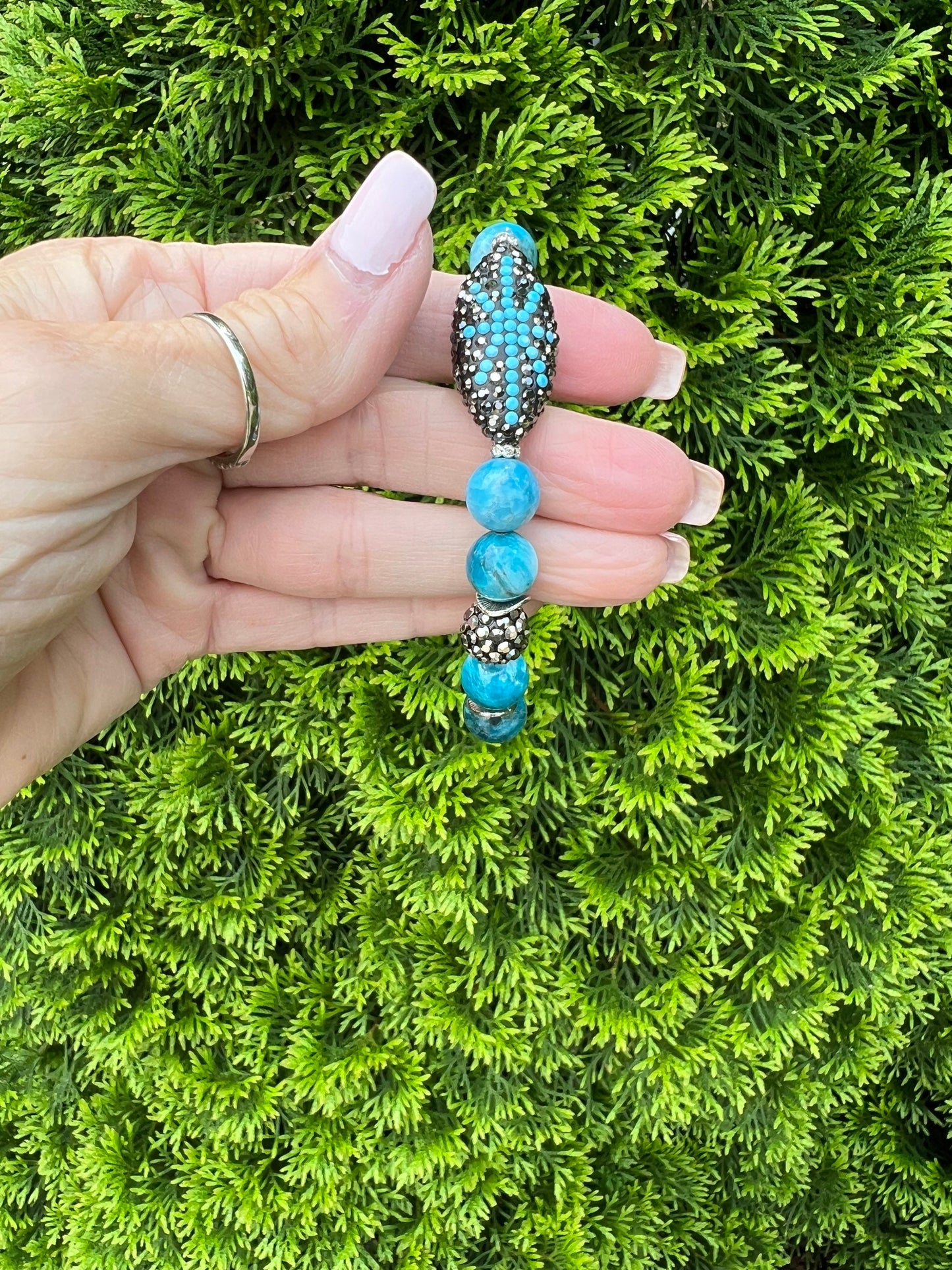 Brazilian Blue Apatite Bracelet